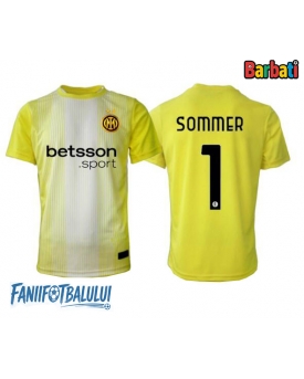 Inter Milan Yann Sommer #1 Portarii Tricou Fotbal Replică 2025-26 Barbati Deplasare